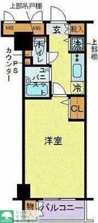 トーシンフェニックス五反田の物件間取画像